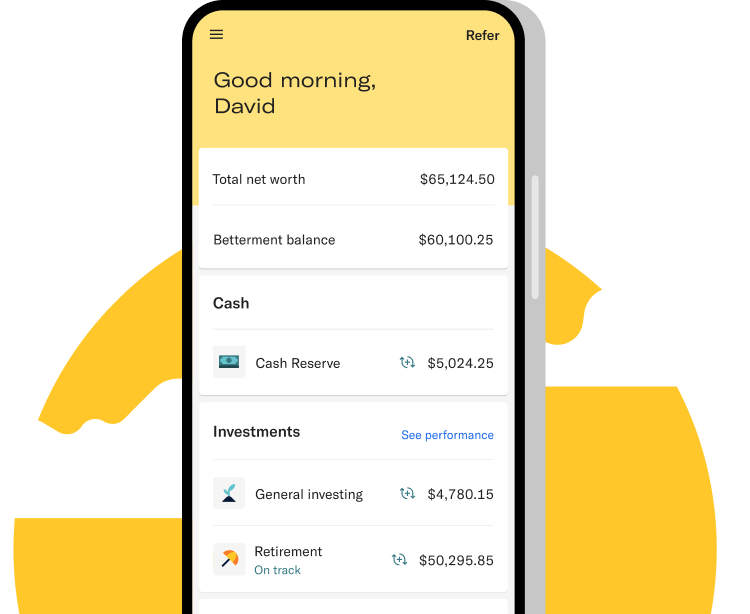 betterment app mobile screenshot