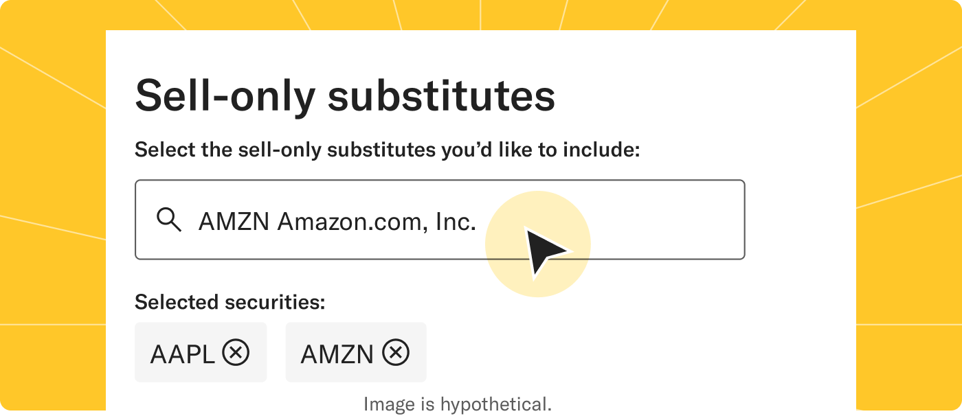 Sell only substitutes